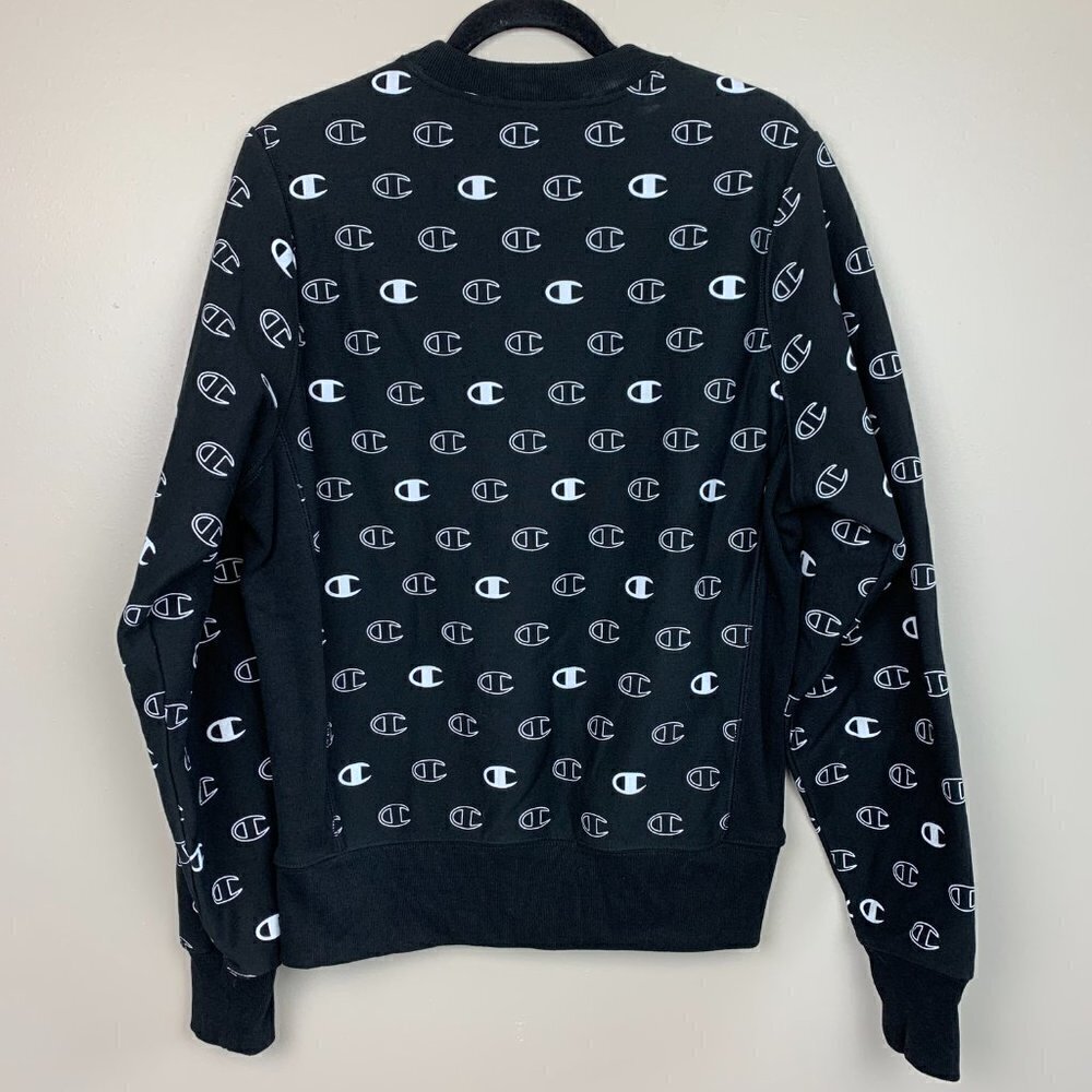 Champion Reverse Weave Logo Crew Neck Sweatshirt - Picture 6 of 8
